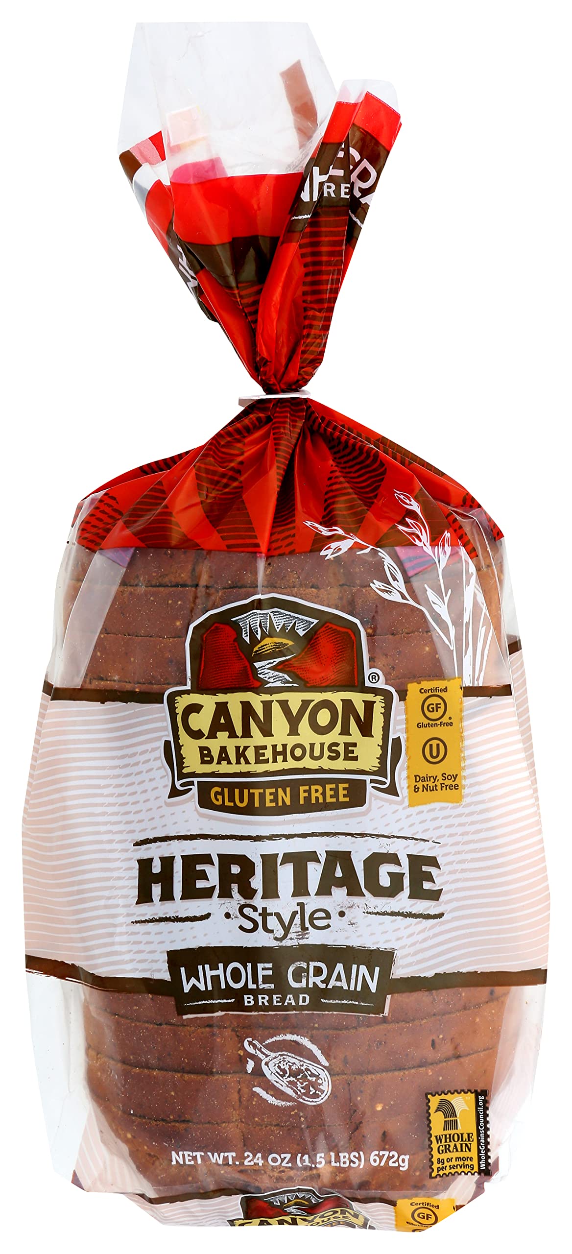 Canyon Bakehouse Bread Whole Grain Herit, 24 Oz (Pack Of 6)