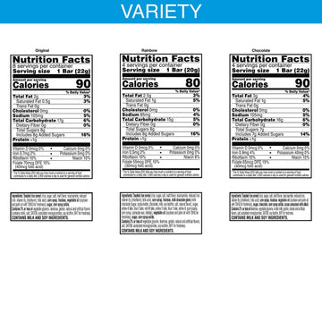 Rice Krispies Treats Marshmallow Snack Bars, Kids Snacks, School Lunch, Variety Pack (6 Boxes, 96 Bars)