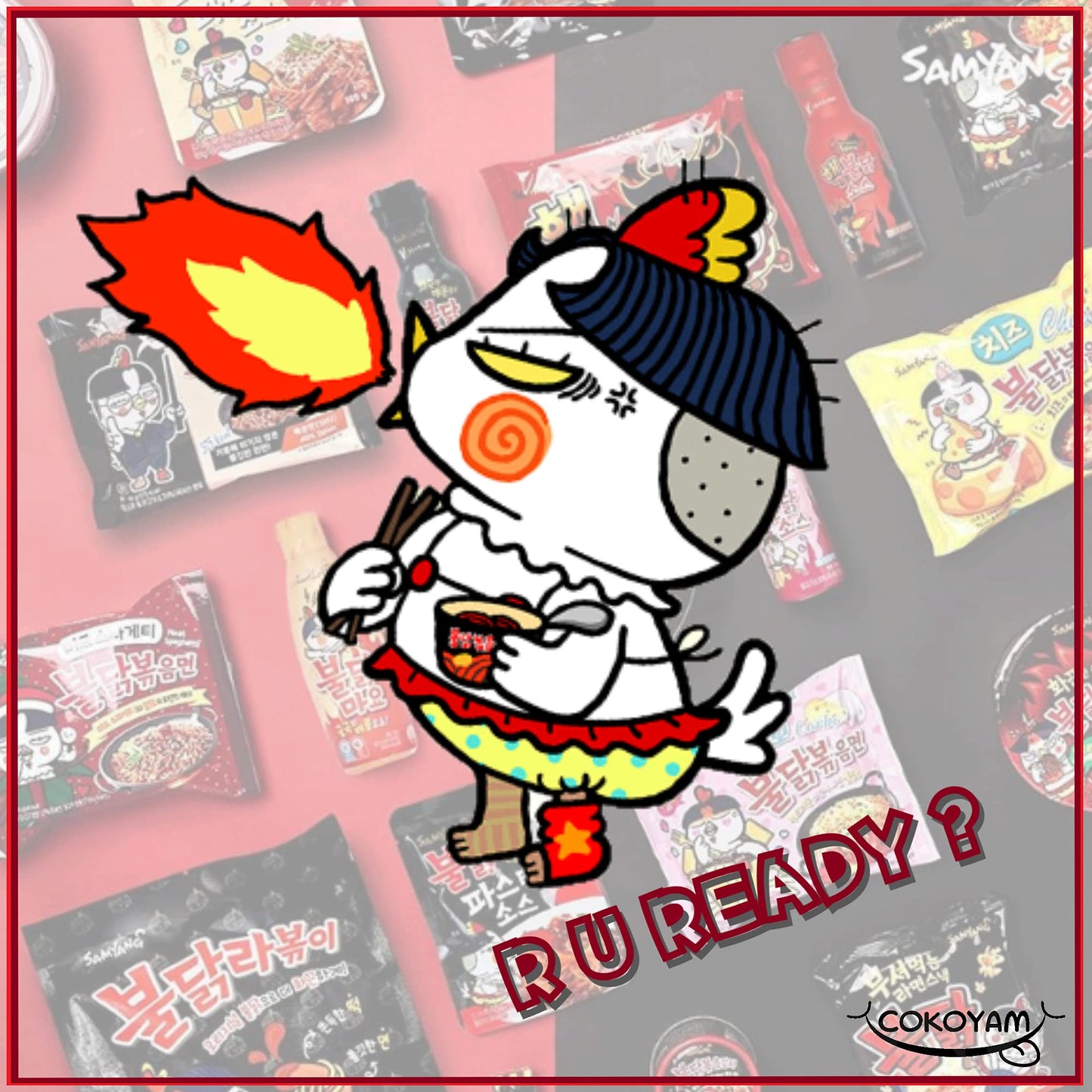 Samyang Samyang Stir-Fried Noodles With Hot And Spicy Chicken Ramen X2 /삼양 불닭 볶음면 X2