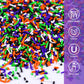 Halloween Sprinkles for Cake Decorating, 3.52oz Edible Halloween Jimmies Sprinkles for Cupcake Toppers Baking Cookie Ice Cream D