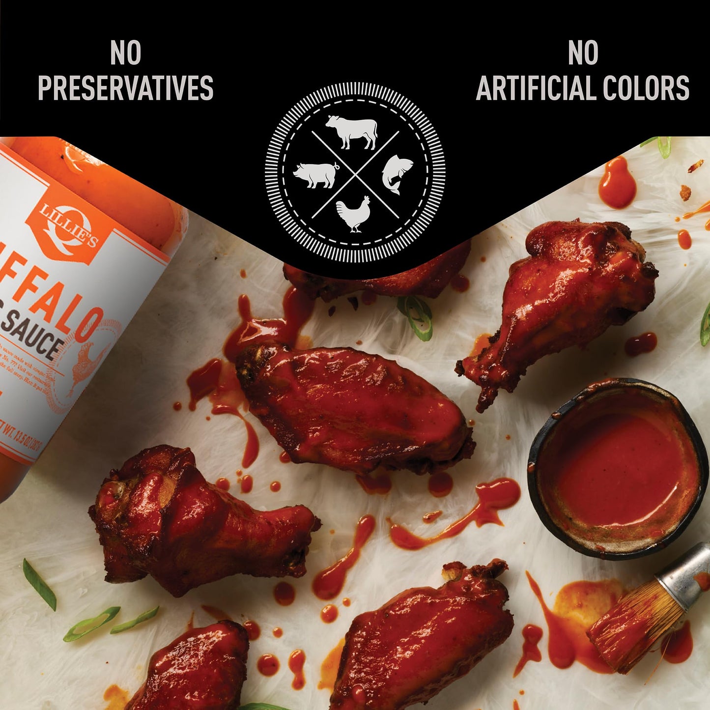 Lillies Q Buffalo Wing Sauce, 13.5 Oz