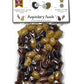 Pack Of 4 Mixed Olives In Vacuum, Black Kalamon Olives Mixed With Green Olives Marinated In Lemon Juice, With Savory Greek Orega
