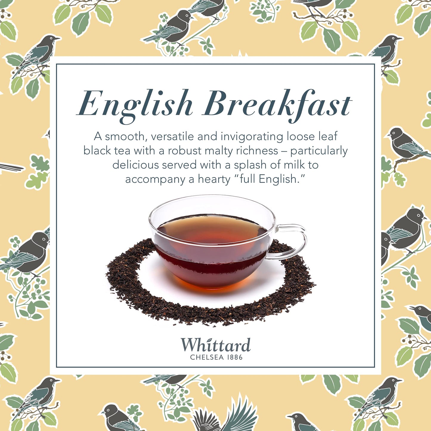 Whittard Of Chelsea- Tea Discoveries English Breakfast Caddy - Black Loose Leaf Tea, Vegetarian, Vegan Friendly, Resealable Tea