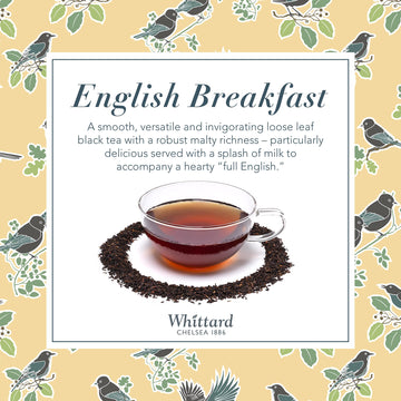 Whittard Of Chelsea- Tea Discoveries English Breakfast Caddy - Black Loose Leaf Tea, Vegetarian, Vegan Friendly, Resealable Tea