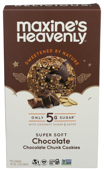 Maxines Heavenly Cookies Cookies Chocolate Chocolate Chip, 7.2 Oz