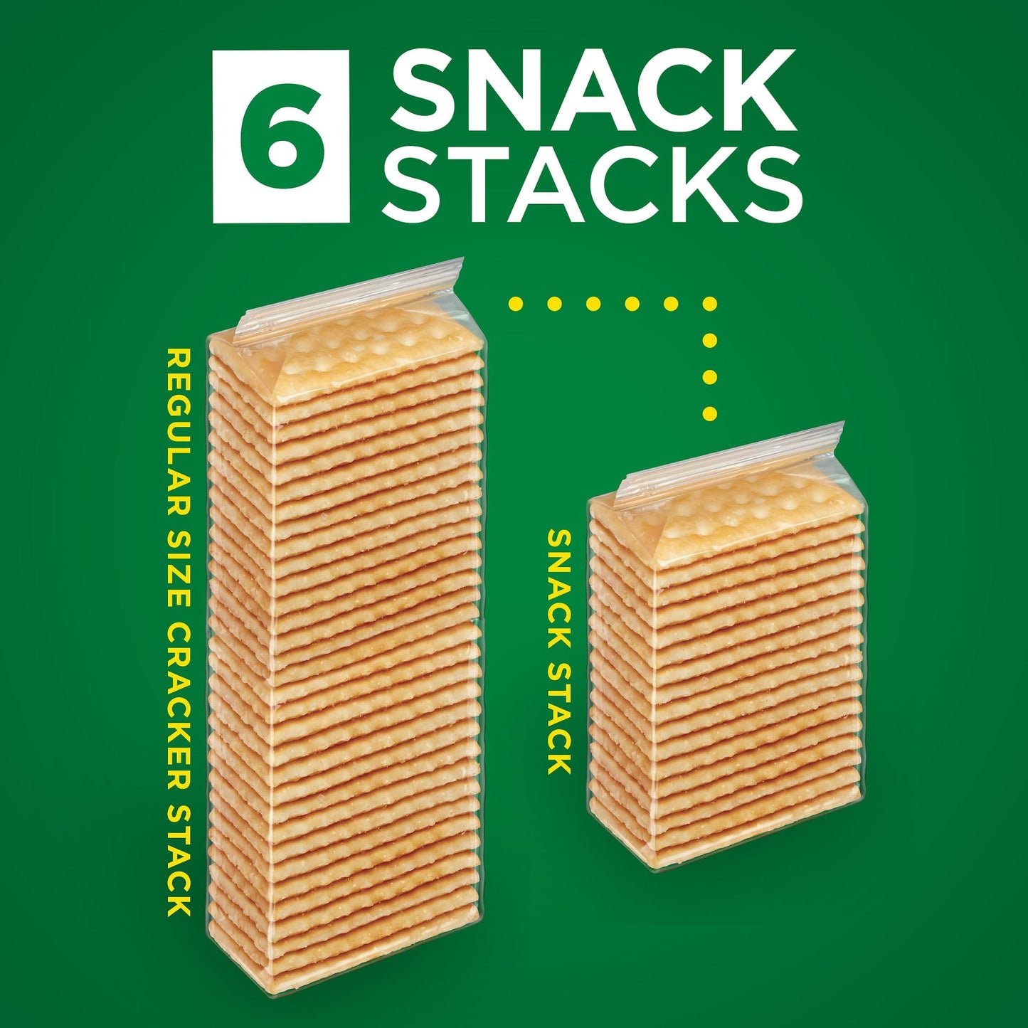 Club Snack Stacks Crackers, Lunch Snacks, Original, 12.5oz Box (6 Stacks)