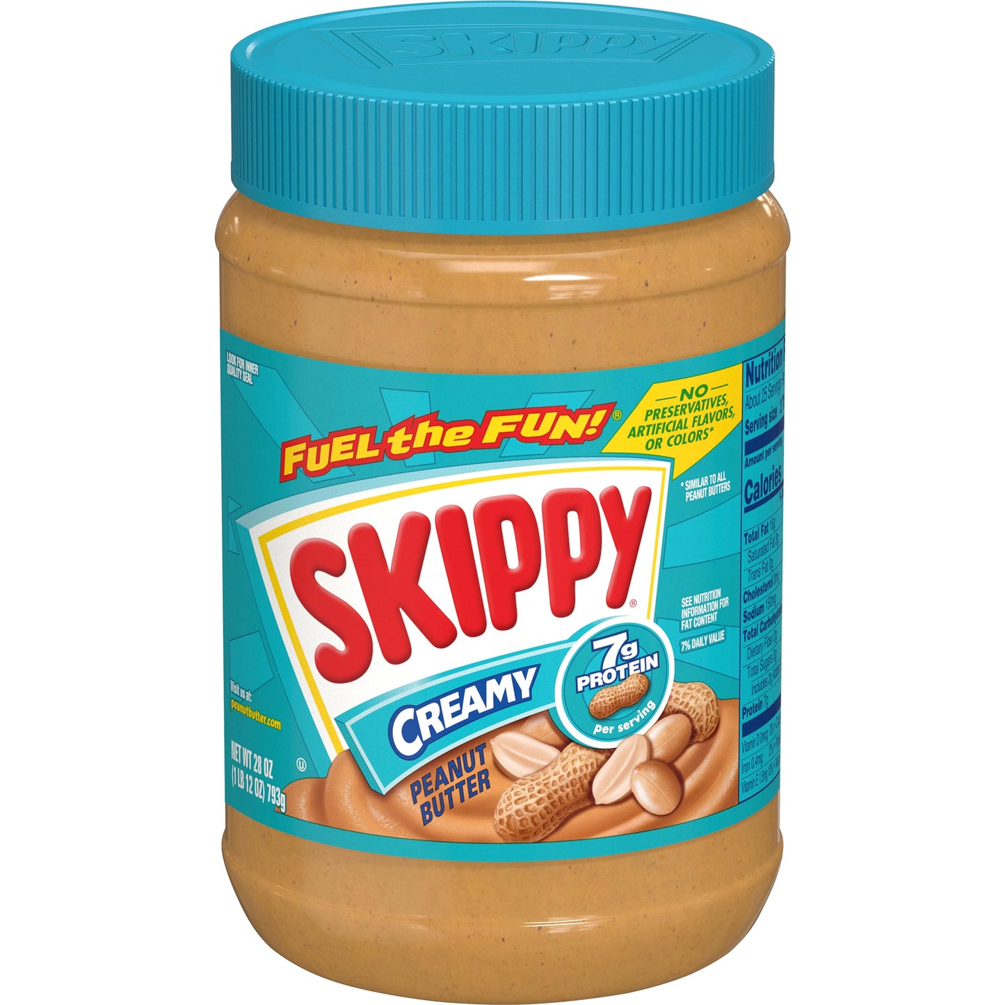 SKIPPY Creamy Peanut Butter, 28 Ounce Jar, Pack of 1, Model 10856