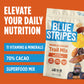 Blue Stripes - Trail Mix, 70% Chocolate Chips, Almonds, Macadamia Nuts, Mango, Healthy Snacks for Adults, Whole 70% Cacao, With
