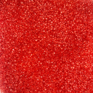Sentovac Red Sanding Sugar For Baking Edible Sparkling Sugar Sprinkles Coarse Sugar Crystals For Baking Topping Cake Cookie Cupc