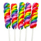 Rainbow Twisty Lollipops - 24 Unicorn Suckers Individually Wrapped Bulk - Great For Candy Buffet - Baby Shower - Birthday Party