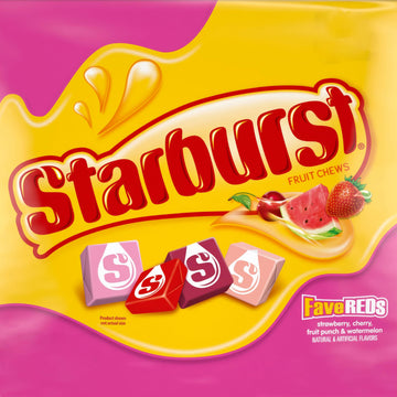 Strburst Favereds Fruit Chews 1 Pounds Of Approx 90 Individually Wrapped Chewy Candy Pieces - Bulk Candy Fruit Snacks Strawberry