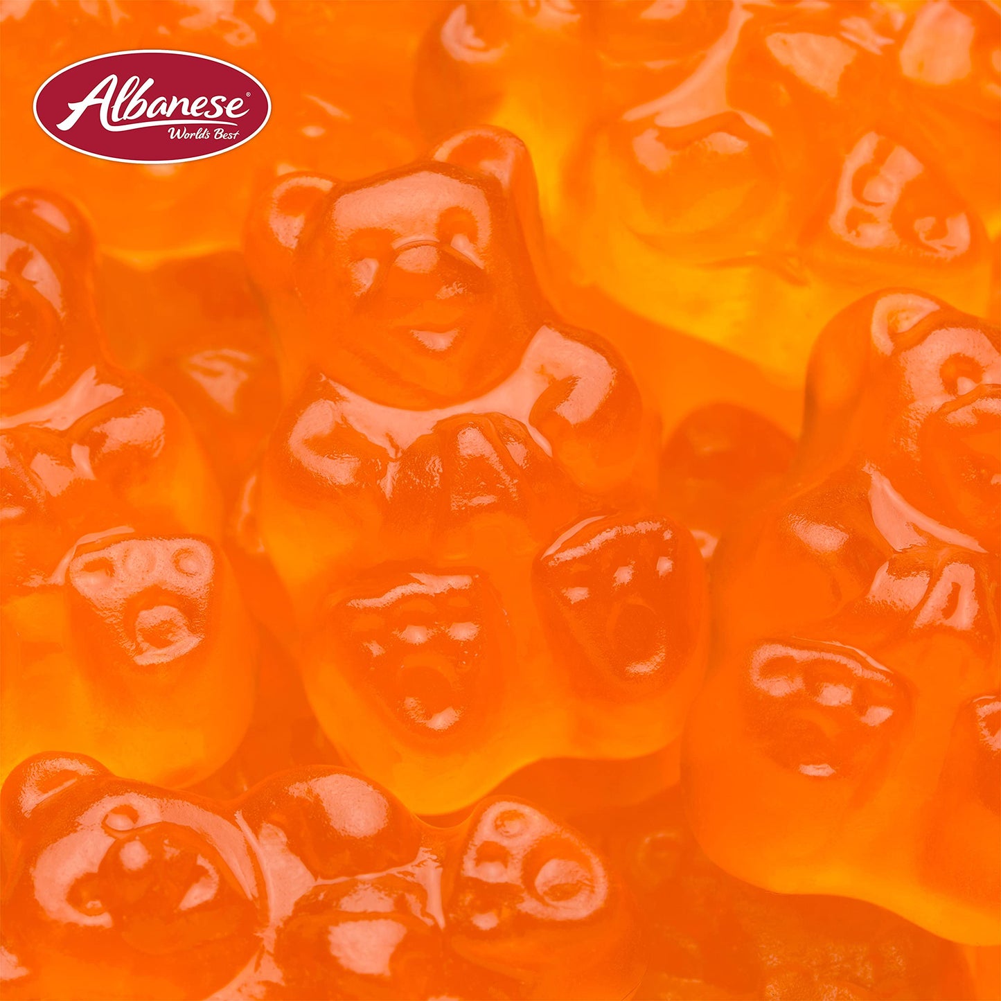Albanese Gummi Bears - Worlds Best Orange Candy, 5 lbs, Pack of 1