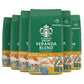 Starbucks Ground Coffee Blonde Roast Decaf Veranda Blend, 12 oz (Pack of 6), 100% Arabica, Brown