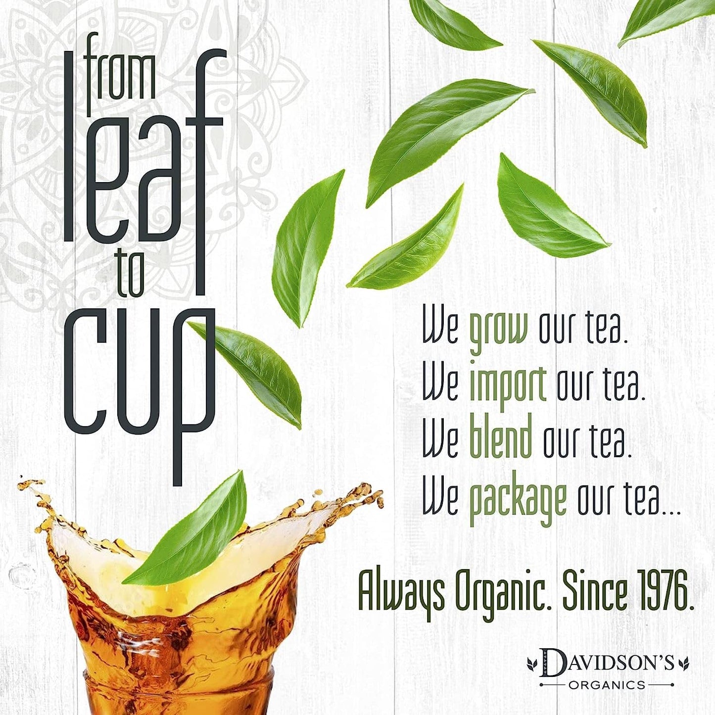 Davidsons Organics, Yerba Mate, Loose Leaf Tea, 16-Ounce Bag