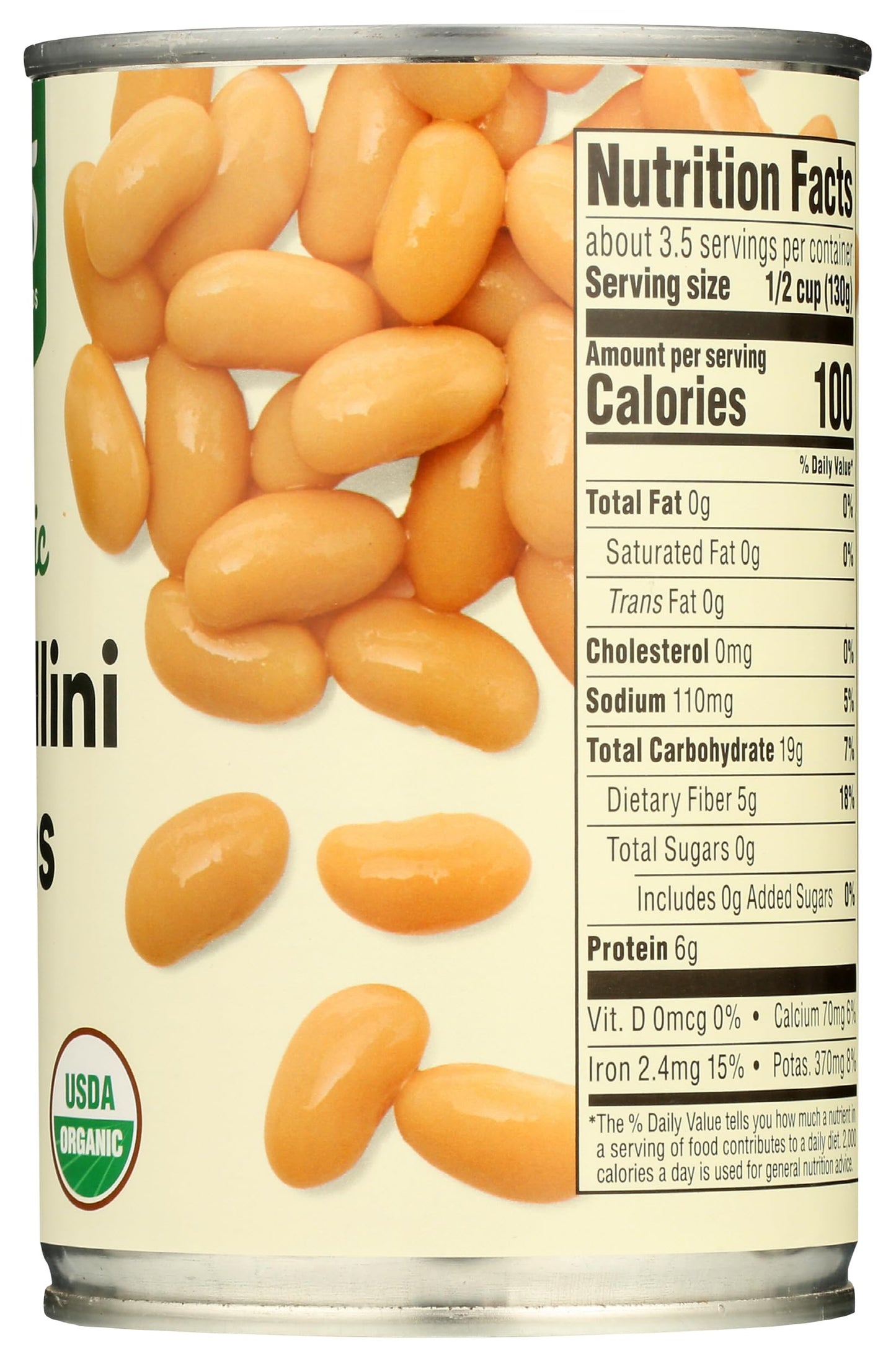 365 by Whole Foods Market Organic Cannellini Beans, 15.5 OZ, Pack of 1