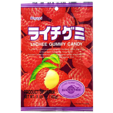 Kasugai Gummy Candy, Lychee, 3.59 Ounce