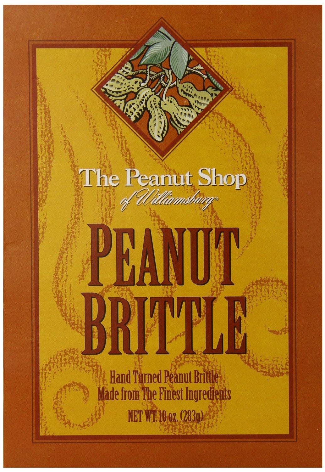 The Peanut Shop Of Williamsburg Homestyle Brittle Box, Old-Fashioned Peanut Candy From Williamsburg, Peanut Brittle Hand Pulled
