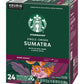 Starbucks Sumatra Single-Origin Coffee K-Cup Pods, Dark Roast Ground Coffee With Earthy & Herbal Flavor, 24 Ct K-Cup Pods Per Bo