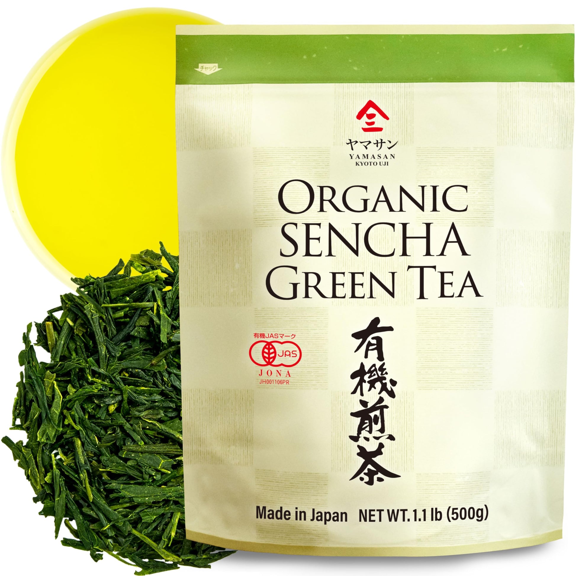 Green Tea Loose Leaf Sencha Bulk, Jas Certified Organic, Japan, 500G Bag?Chaganju?