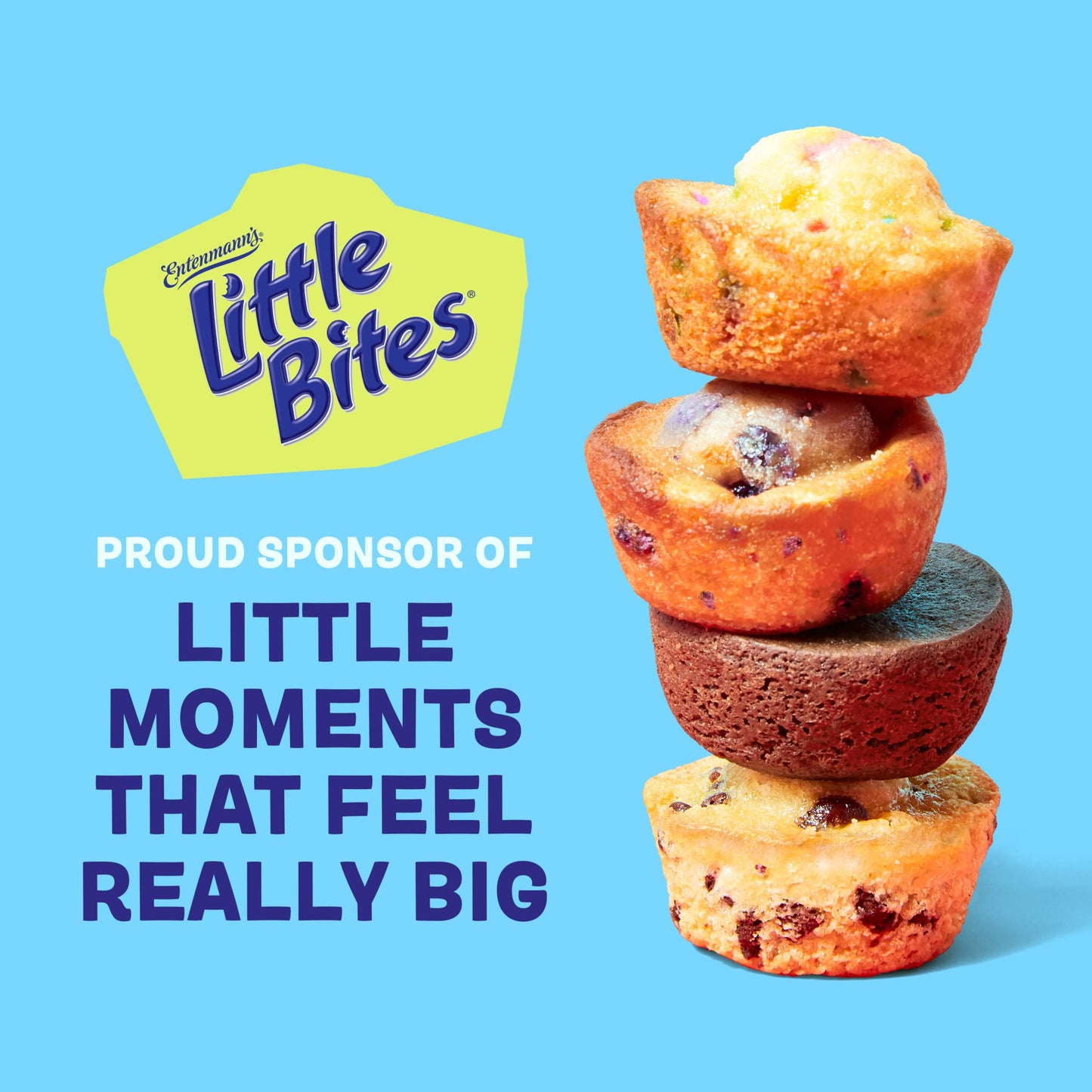 (Value Pack) Little Bites Party Cake Muffins, 20 individual packs, (4 ct each), Cake and Sprinkles Mini Muffins, 33 oz Multipack
