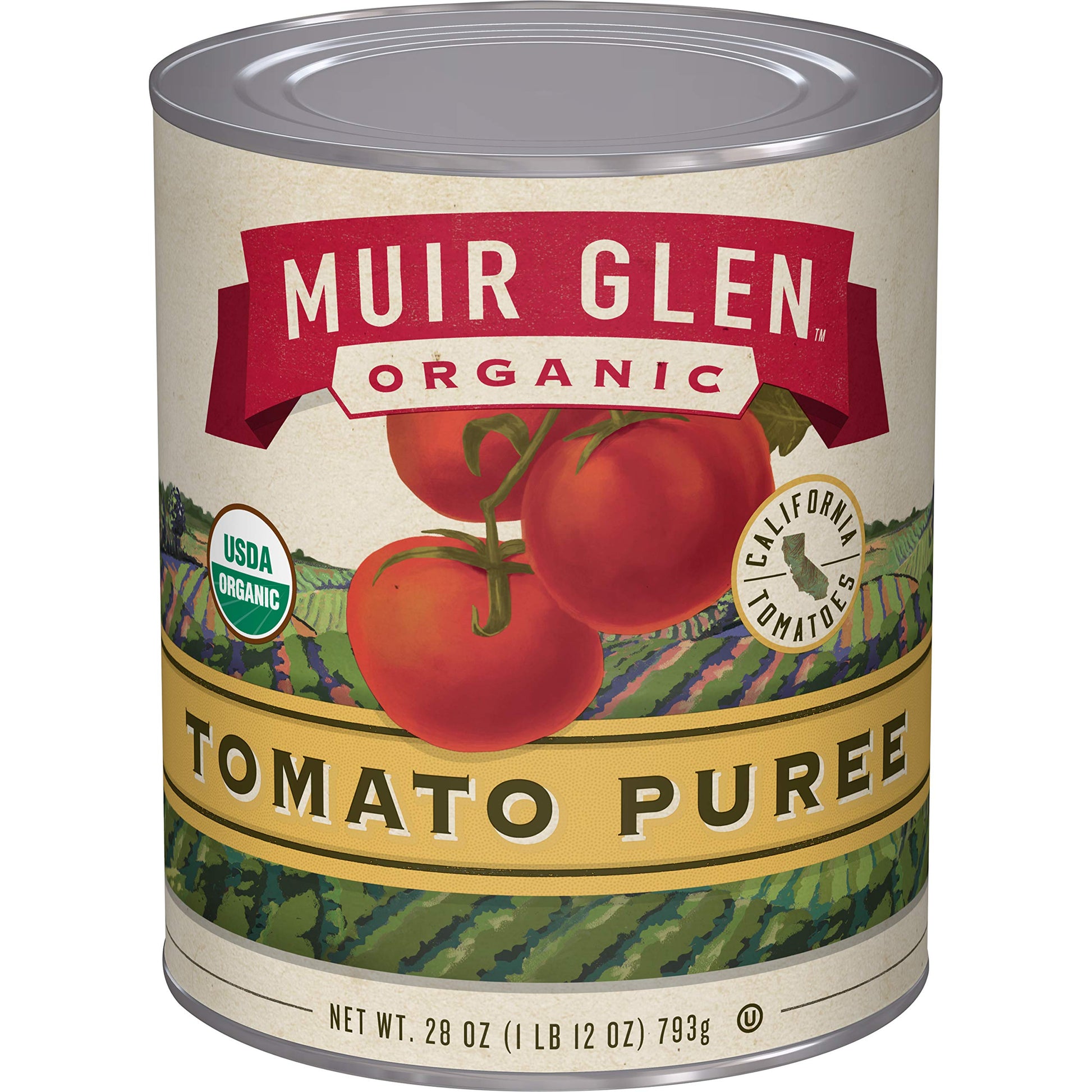 Muir Glen Usda Certified Organic Tomato Puree 28 Oz