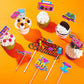 41 Pieces 90'S Retro Theme Cupcake Toppers 90'S Birthday Party Cake Toppers 90'S Retro Party Cake Dessert Diy Decoration For Bir