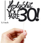 30 Birthday Cake Toppers - Black Glitter, Thirty, 30Th Birthday, Decorations