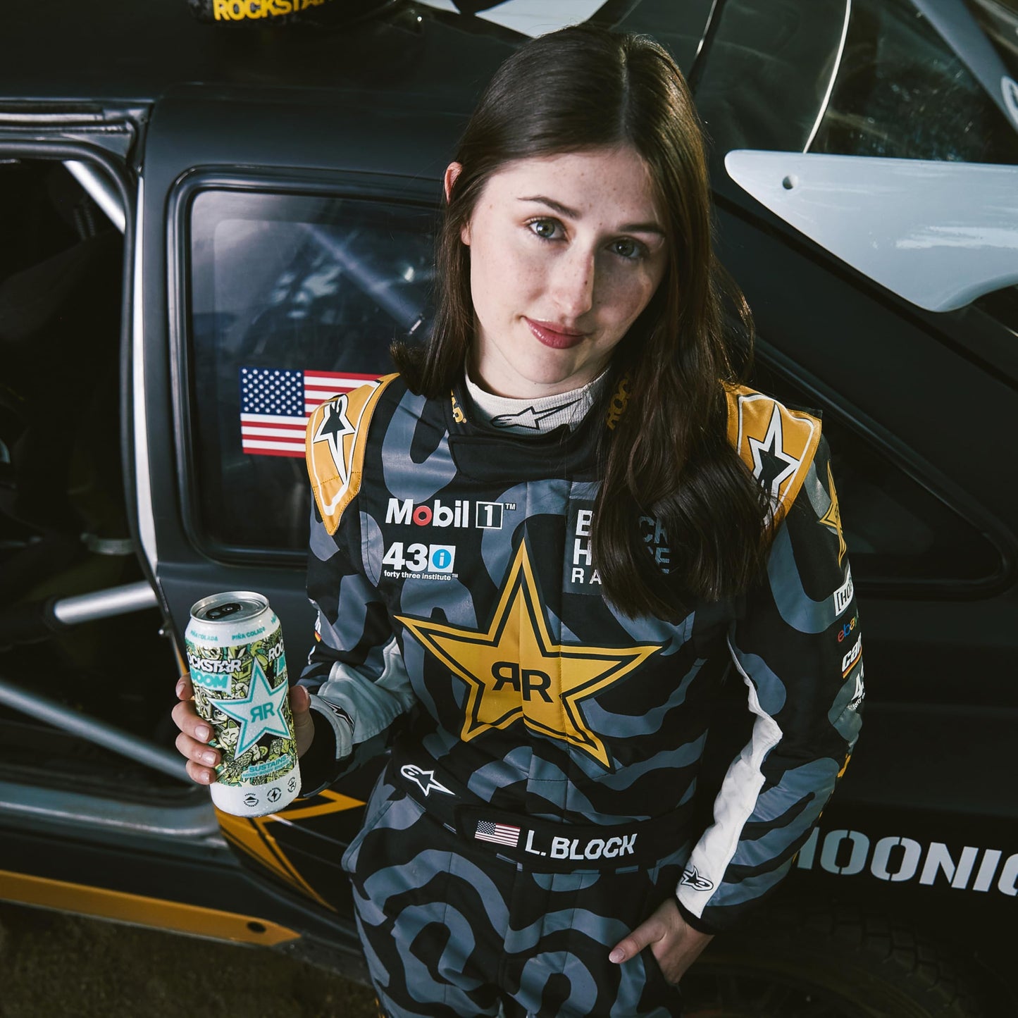 Rockstar Energy Drink, Boom Pina Colada 16 Fl Oz Cans (Pack Of 12)