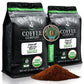 The Bean Organic Coffee Company Water Processed DECAF California Blend, Medium Roast, Ground Coffee, 16-Ounce Bags (Pack of 2), 