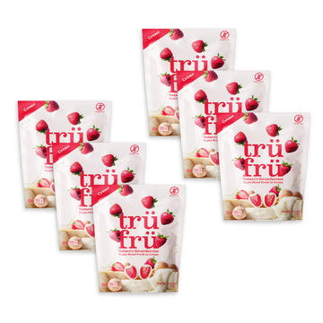 Tru Fru Hyper-Dried Strawberries & Creme, Kosher, Gluten Free & Non-GMO, 4.2 Ounce (Pack of 6)