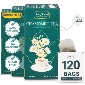 Premium Chamomile And Black Tea - 120 Tea Bags Chamomile Flowers For Relaxation, Unique Blend Of Black Tea, Manzanilla Tea Bags