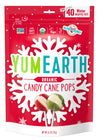 Yumearth Holiday Organic Candy Cane Pops 40 Winter Wrapped Pops Allergy Friendly Gluten Free Non-Gmo Vegan No Artificial Flavors