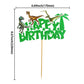 Gyufise 1Pcs Dinosaur Happy Birthday Cake Topper Glitter Dinosaur Cake Pick For Dino Theme Baby Shower Kids Boys Girls Birthday