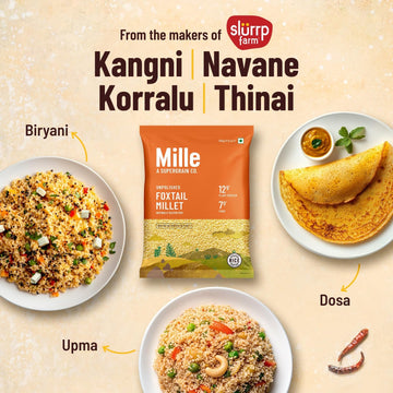 Mille Foxtail Millet And Little Millet Whole Grains Combo | Gluten Free | No Chemicals | High Plant Protein And Fibre | Millet R