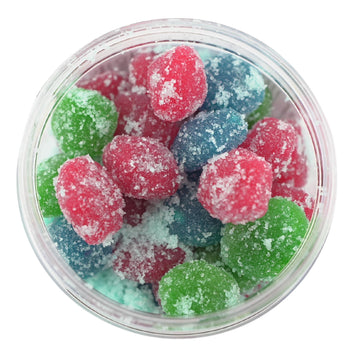 Cuza Candies Super Sour Blue Raspberry Gushers - Super Sour Candy - Viral Tiktok Candy - Best Blue Razz Gushers In Resealable Co