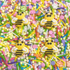 Sentovac Spring Bees Sprinkles Colorful Peals Jimmies Mix Edible Sprinkle for Cake Decorating Candy Cupcake Cake Topper Cookie B