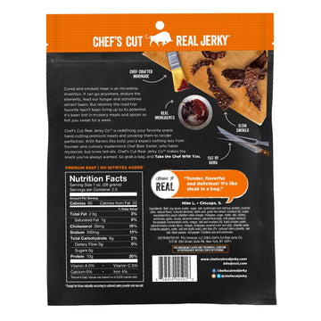 Chefs Cut Real Steak Jerky Chipotle Cracked Pepper, 2.5 Ounce, 8 Count