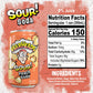 Warheads Sour Fruity Soda, Classic Flavors, 12 Fl Oz Cans, Pack of 12