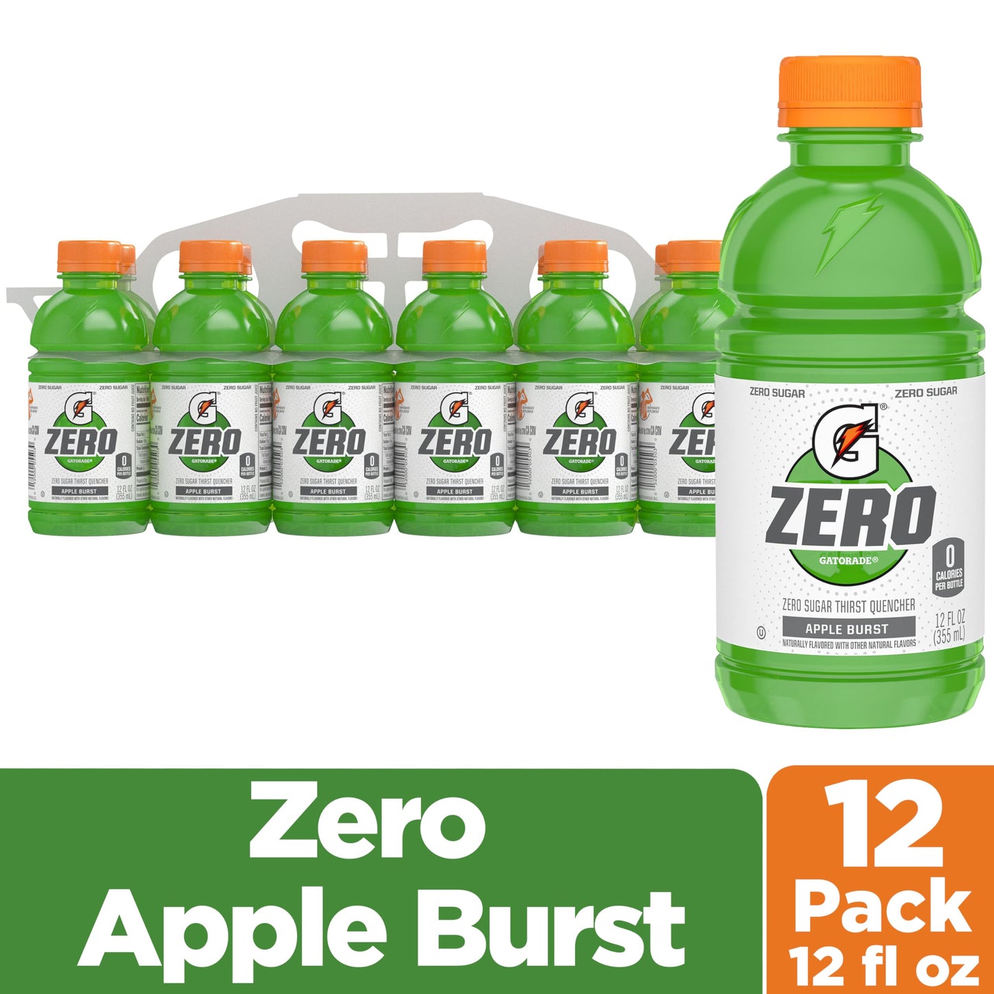Gatorade Thirst Quencher Sports Drink, Orange, 12 Fl Oz (Pack of 12), Electrolytes for Rehydration