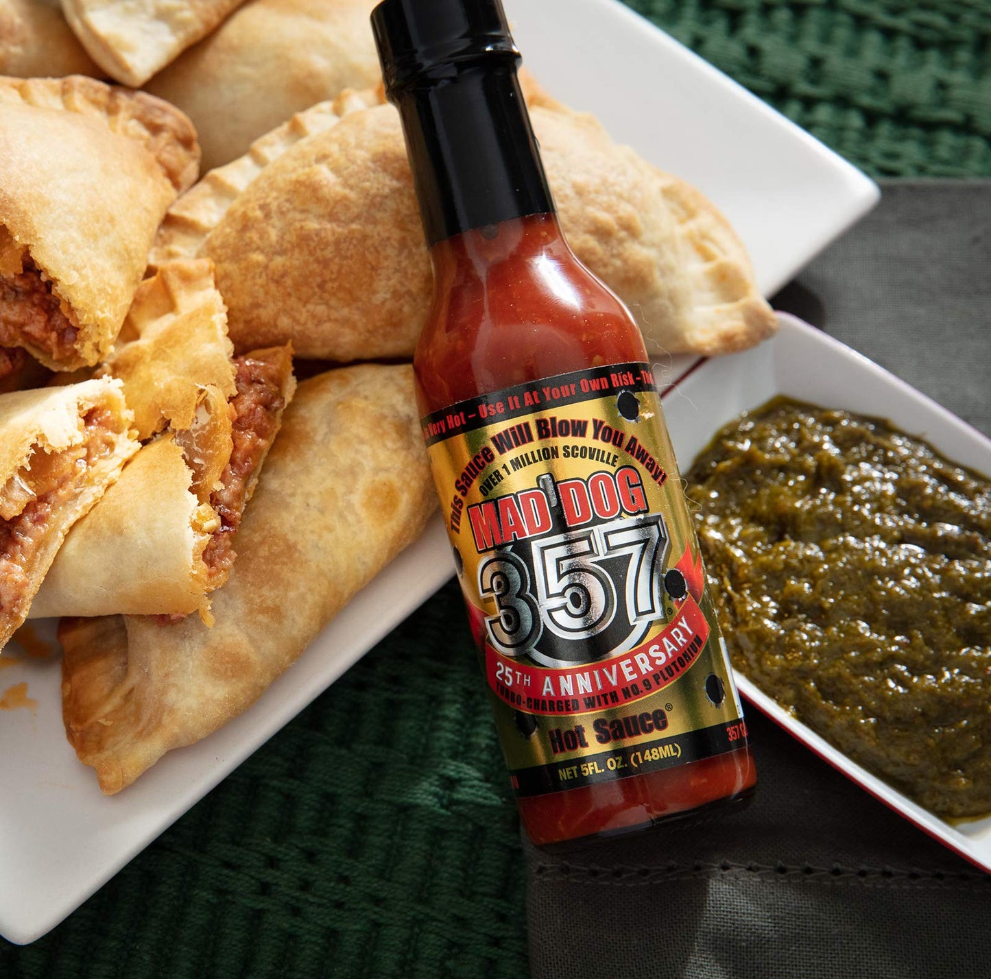 Mad Dog 357 Gold Edition Hot Sauce, Over 1 Million Scoville, Carolina Reaper, Scorpion & Ghost Peppers, Enhanced with No. 9 Plut