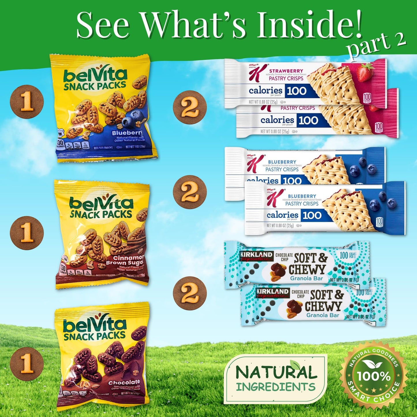Healthy Snack Variety Box For Mature-Themeds - Deluxe Assortment With Granola Bars, Nut Mixes, And Fruit Snacks For Families, Office, Gifts, And Travel (28 Count)