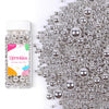 Silver Pearl Sprinkles for Cake Decorating,Metallic Sprinkles for Cupcake Toppers Baking Cookie Ice Cream, Lover Birthday Celebr