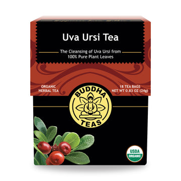 Buddha Teas Organic Uva Ursi Tea - OU Kosher, USDA Organic, CCOF Organic, 18 Bleach-Free Tea Bags