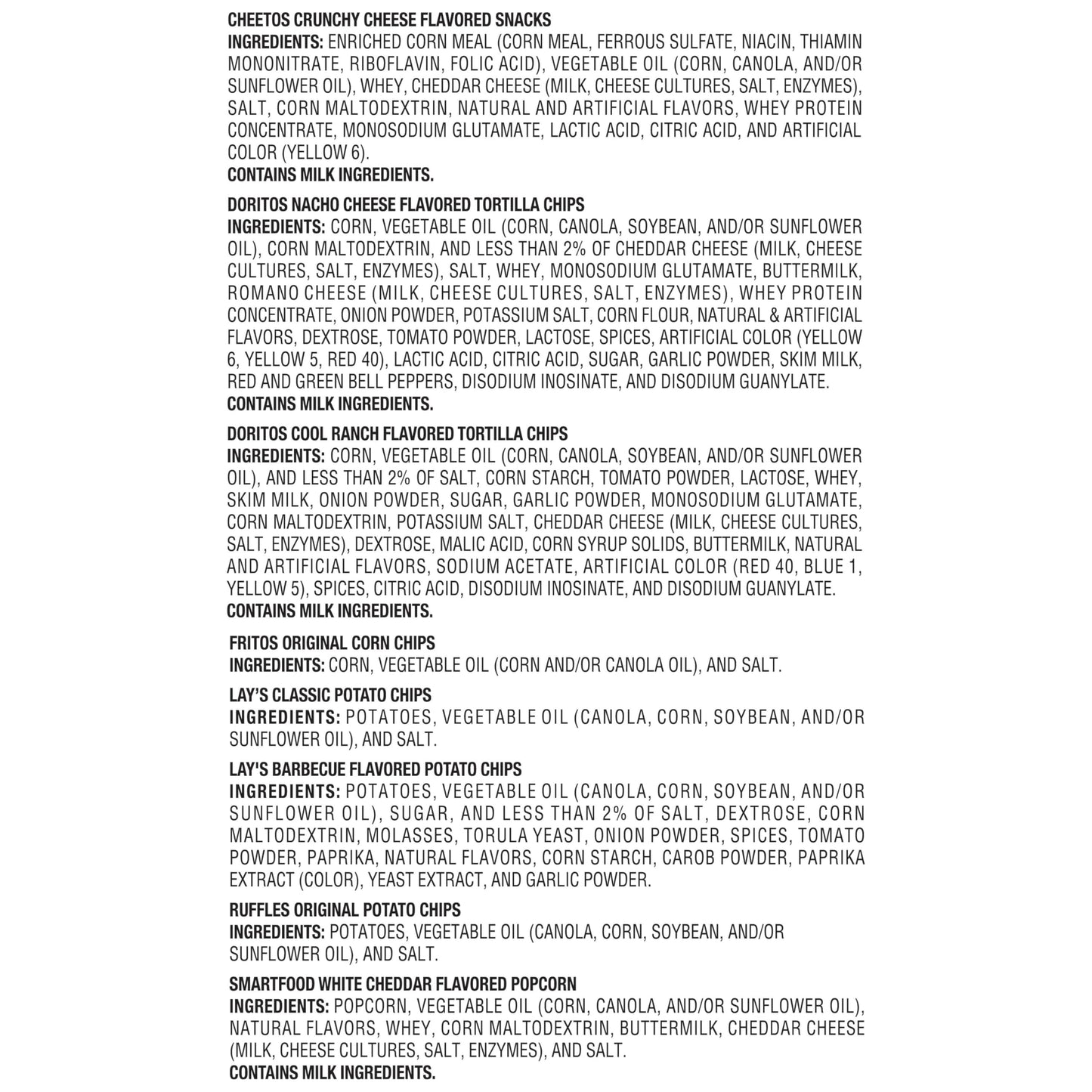 Frito-Lay Classic Mix Variety Pack Cube 28ct