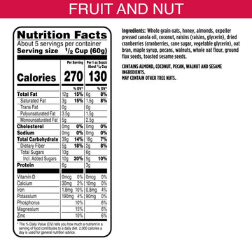 Bear Naked Granola Cereal, Fruit and Nut Medley, 12 Ounce (Pack of 6)