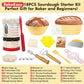 Bakeease Sourdough Starter Kit, 40Oz Sourdough Jar, 2 Silicone Proofing Baskets, Thermometer, Feeding Tracker, Sourdough Recipe, Dutch Oven Sling, Scrapers, 18Pcs Sourdough Bread Baking Supplies