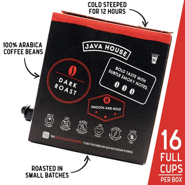 Java House Dark Roast Liquid Cold Brew Coffee On Tap, Espresso, 128 Fl Oz