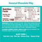 Munk Pack Chewy Almond Bar, Coconut Chocolate Chip, 1g Sugar, 4g Protein, Low Carb, Gluten Free, 24 Count