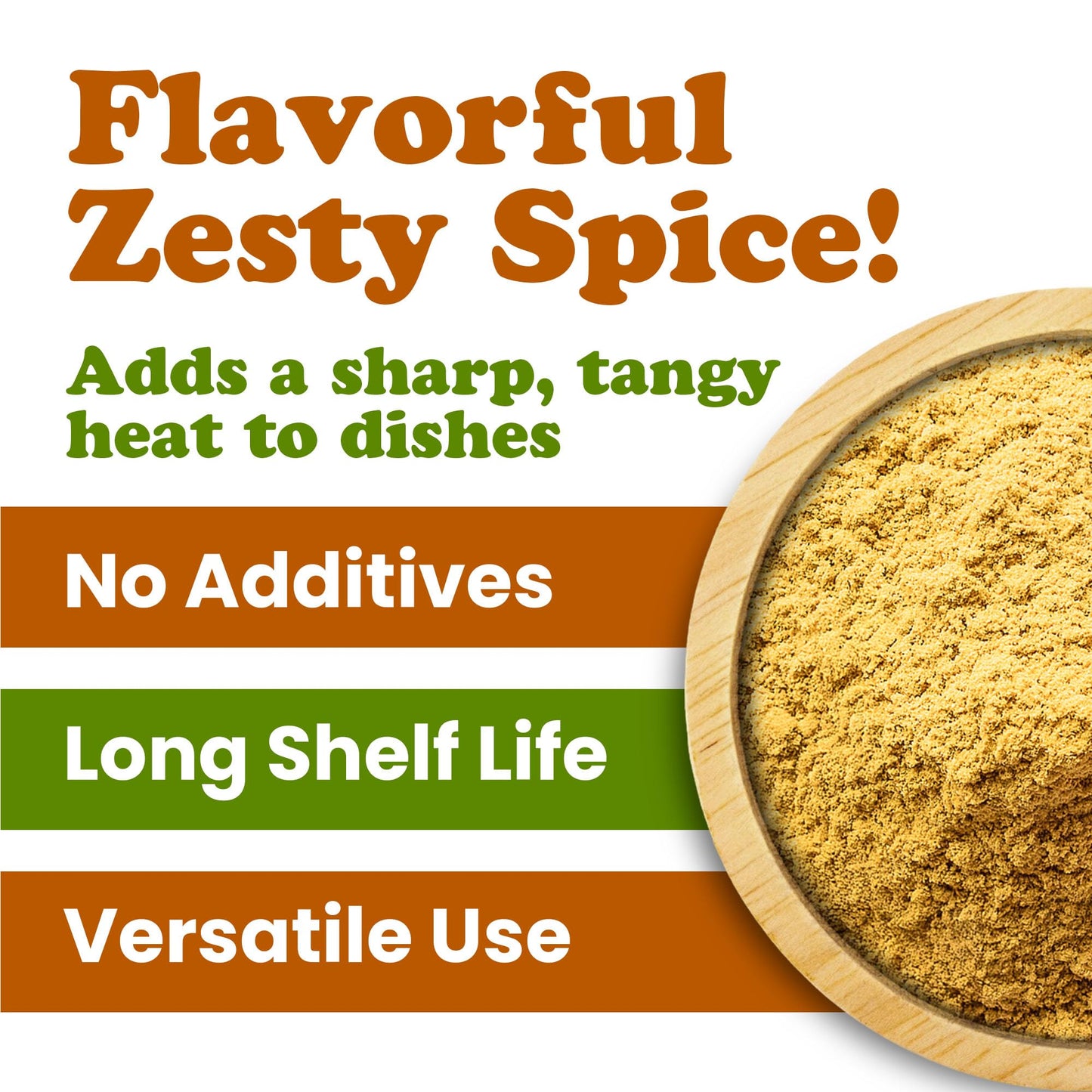 Food To Live Organic Ground Yellow Mustard Seeds, 1 Pound - All-Natural, Vegan Spice For Flavorful Cooking And Seasoning, Non-Gm