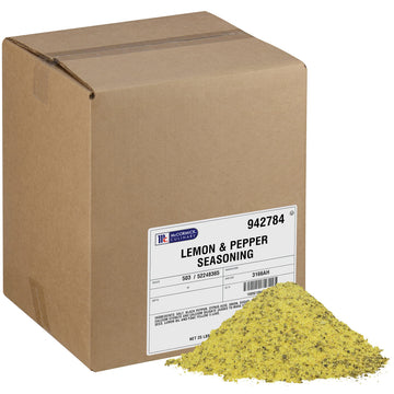 McCormick Culinary Lemon & Pepper Seasoning Salt, 25 lb Bulk Container for Seafood, Poultry & Vegetables